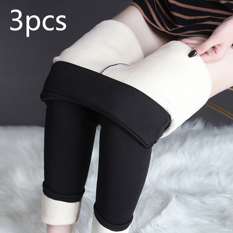 DIANA Winter Leggings (Wooly Inner Fabric, Yoga Pants, Gym Compression Tights, Seamless High Waist, Breathable Slim-Fit)