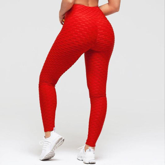ANACONDA Plaid Scrunch Leggings (Same Prize for all Sizes, Butt-Lifting, Yoga Pants, Gym Compression Tights, Seamless High Waist, Breathable Slim-Fit)