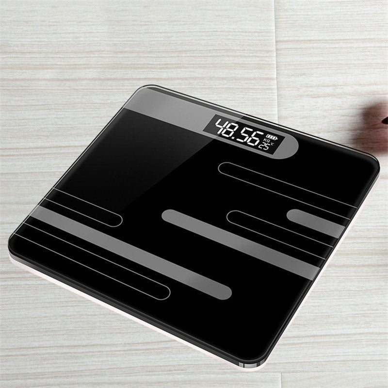 NUTRI Bathroom Floor Body Scale Glass (Weight Management Tool)
