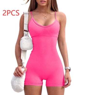SOPHIA Low-Cut Romper Tights (Compression, Yoga, Gym, Athleisure, Fashion)