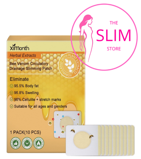 XIMONTH Bee Venom Slimming Patch (Reduce Bloating, Fat Burning, Boost Circulation, Eliminate Cellulite and Stretch Marks)