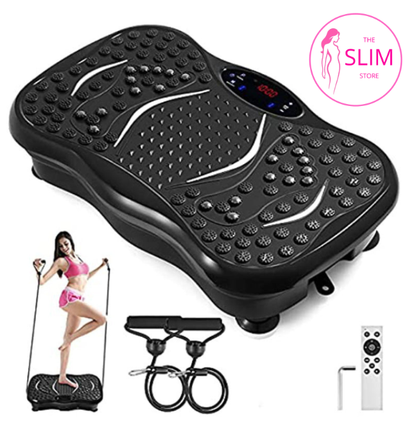 [Ultra-Premium Original] SLIMQUEEN Vibration Fitness Machine (Lazy Full Body Home Workout, Resistance Pulling, Body Shaping, Metabolism)