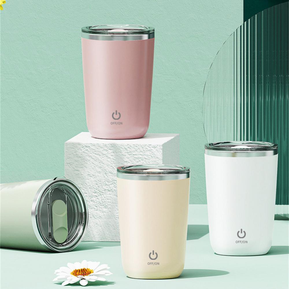 [Premium Original] NUTRI Self Stirring Portable Mug (Coffee, Milkshake, Juice Mixing, Lazy Rotating, Magnetic Stirring)