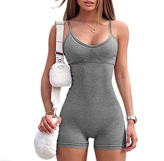 SOPHIA Low-Cut Romper Tights (Compression, Yoga, Gym, Athleisure, Fashion)