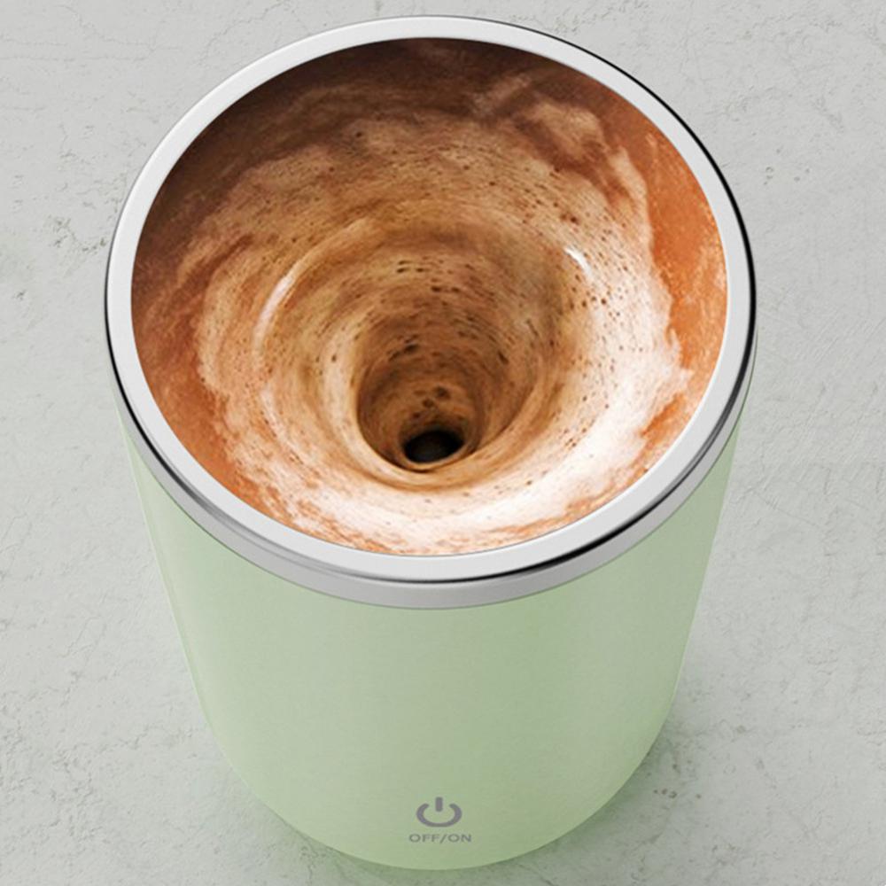 [Premium Original] NUTRI Self Stirring Portable Mug (Coffee, Milkshake, Juice Mixing, Lazy Rotating, Magnetic Stirring)