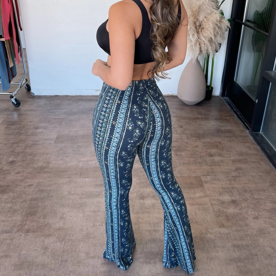 COUGAR Breathable Patterned Slim-Fir Lounge Pants (Butt-Lifting, Breathable Slim-Fit)