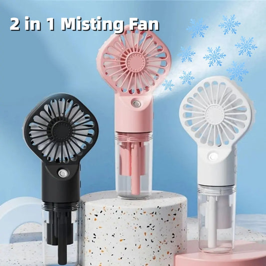 LADYBIRD Portable Hydrator Fan (Strong Power, Mist Spray Humidifier, Relaxing, Cooling)