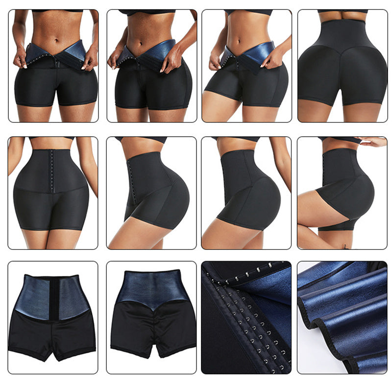 DIANA Waist Trainer Compression Shorts (Thermo Slimming, Yoga Pants, Gym Leggings, Seamless High Waist, Sauna Pants, Corset)