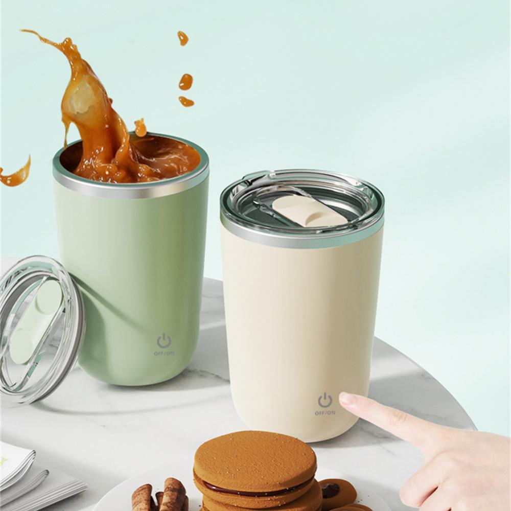 [Premium Original] NUTRI Self Stirring Portable Mug (Coffee, Milkshake, Juice Mixing, Lazy Rotating, Magnetic Stirring)