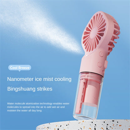 LADYBIRD Portable Hydrator Fan (Strong Power, Mist Spray Humidifier, Relaxing, Cooling)