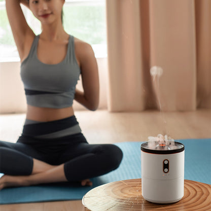 DESIREE Volcanic Flame Aroma Diffuser (Essential Oils, USB Portable, Jellyfish Air Humidifier, Night Light, Lamp Fragrance, Humidifier)