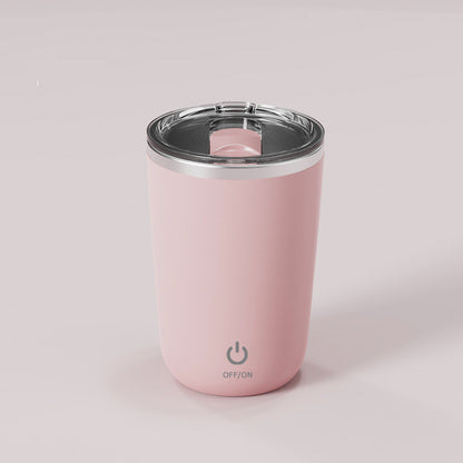[Premium Original] NUTRI Self Stirring Portable Mug (Coffee, Milkshake, Juice Mixing, Lazy Rotating, Magnetic Stirring)