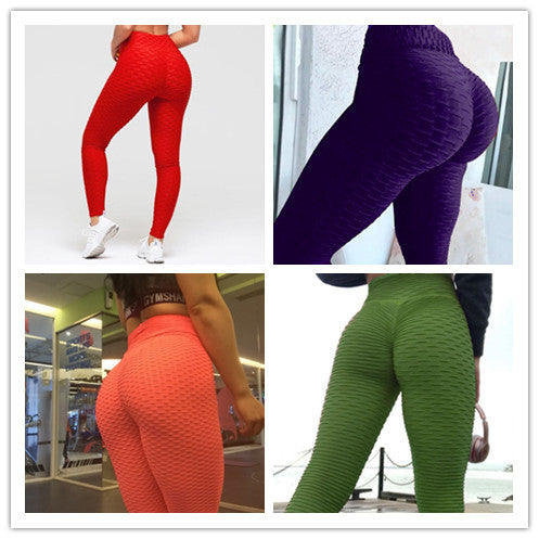 ANACONDA Plaid Scrunch Leggings (Same Prize for all Sizes, Butt-Lifting, Yoga Pants, Gym Compression Tights, Seamless High Waist, Breathable Slim-Fit)
