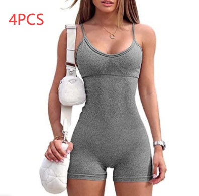 SOPHIA Low-Cut Romper Tights (Compression, Yoga, Gym, Athleisure, Fashion)
