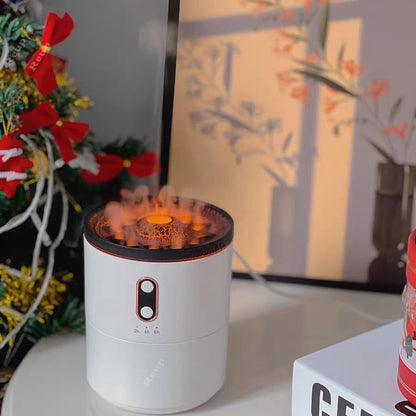 DESIREE Volcanic Flame Aroma Diffuser (Essential Oils, USB Portable, Jellyfish Air Humidifier, Night Light, Lamp Fragrance, Humidifier)