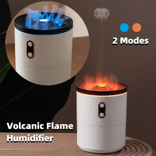 DESIREE Volcanic Flame Aroma Diffuser (Essential Oils, USB Portable, Jellyfish Air Humidifier, Night Light, Lamp Fragrance, Humidifier)