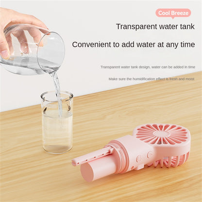 LADYBIRD Portable Hydrator Fan (Strong Power, Mist Spray Humidifier, Relaxing, Cooling)