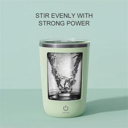 [Premium Original] NUTRI Self Stirring Portable Mug (Coffee, Milkshake, Juice Mixing, Lazy Rotating, Magnetic Stirring)