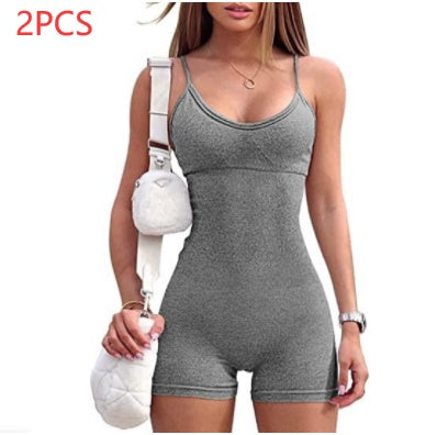 SOPHIA Low-Cut Romper Tights (Compression, Yoga, Gym, Athleisure, Fashion)